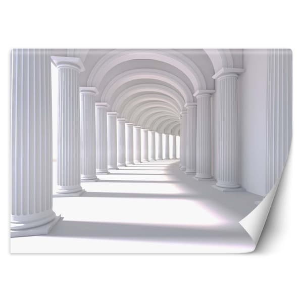 Seinämaalaus, Tunneli abstraktio valkoinen - 150x105