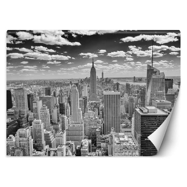 Seinämaalaus, Manhattanin kaupungin horisontti - 254x184