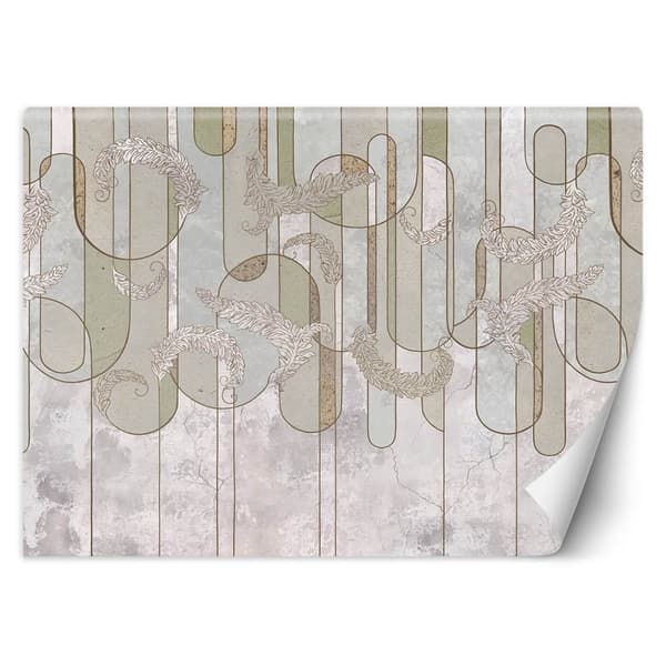 Seinämaalaus, skandinaavinen minimalistinen abstraktio beige - 400x280