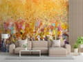 Miniatyrbild 2 av 5: Fototapet, ängsblommor, färgglad abstraktion - 200x140
