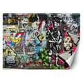 Miniatyrbild 1 av 5: Fototapet, färgglad gatukonst graffiti - 350x245