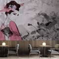 Pikkukuva 2 / 5: Seinämaalaus, Geisha muotokuva betoniseinällä - 350x245