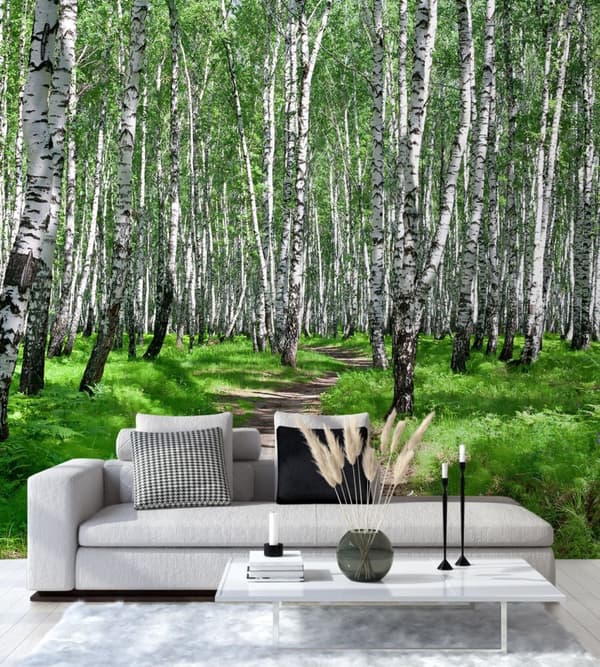 Seinämaalaus, Koivumetsä ja metsäpolku - 150x150