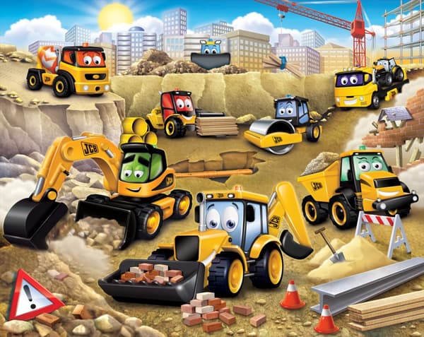 Min första JCB tapet 243 x 305 cm (2024)