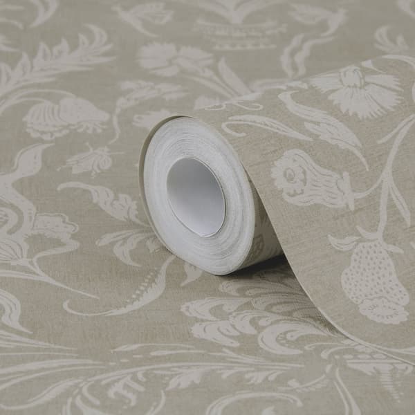 LOOKS av Wolfgang Joop | Non-woven tapet - King's damask - Brun - 10mx53cm