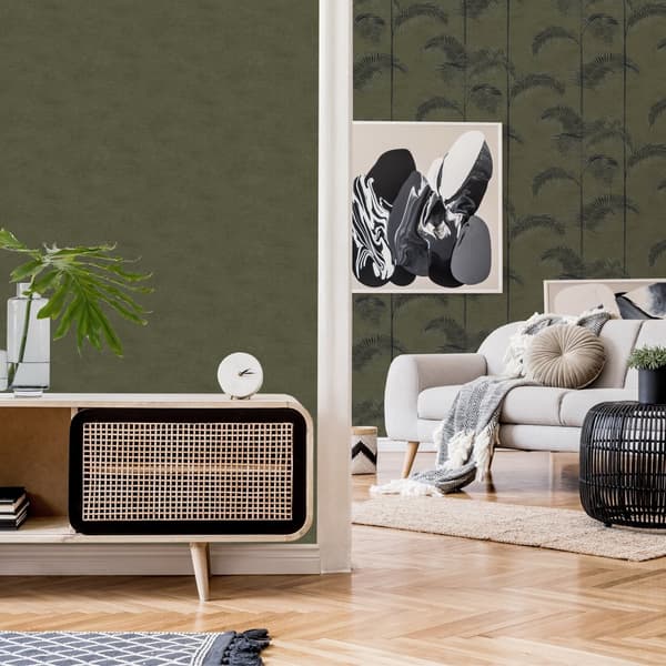 LOOKS af Wolfgang Joop | Non-woven tape - Uni - Grün - 10mx53cm