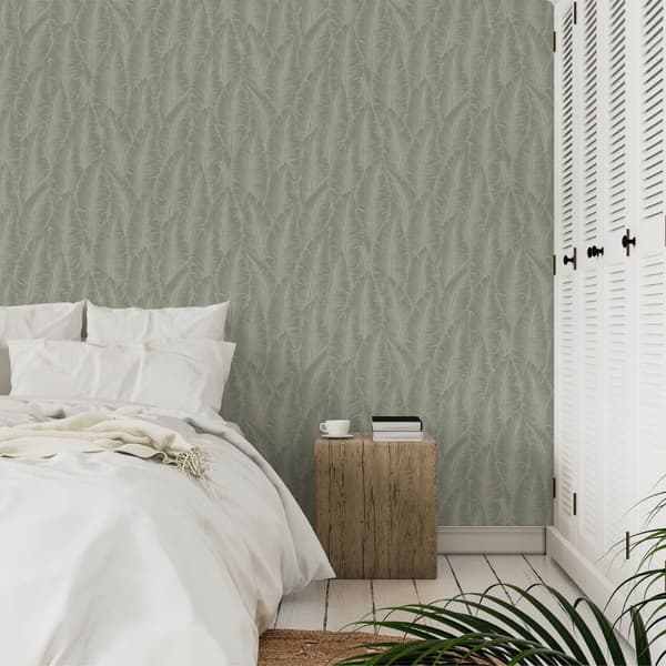 Grandeco Palmeira Leaf Wallpaper