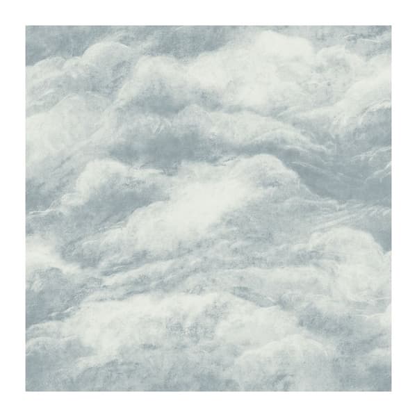 Belgravia Clouds Textured Vinyl Wallpaper Blue/Light Grey/White 10m x 53cm
