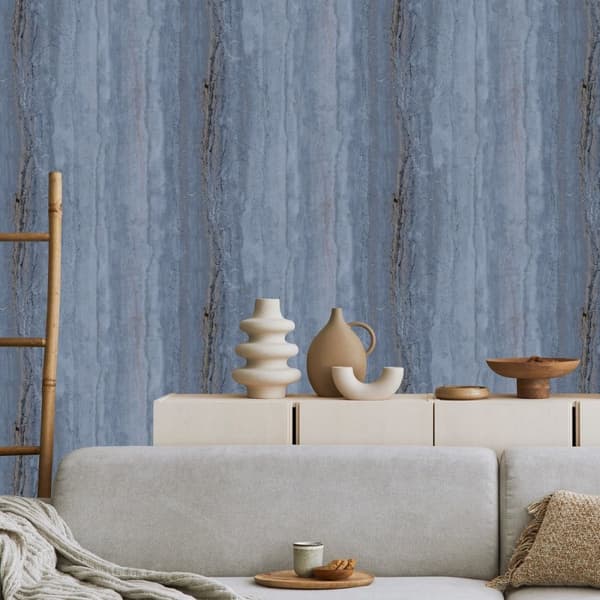 Debona Vertical Marble Textured Wallpaper