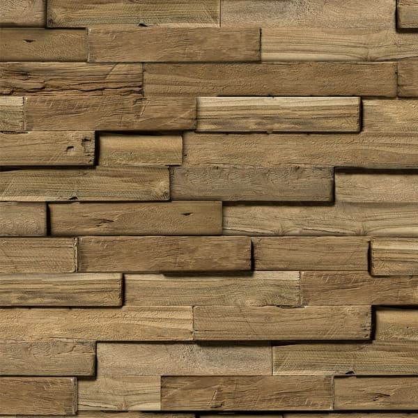 Easy Decor Non-woven Tapet - 3D Trävägg 10mx52cm