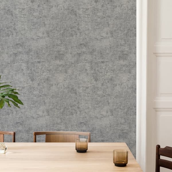 Easy Decor Non-woven Tapet - Beton Metallic Sølv 10mx52cm