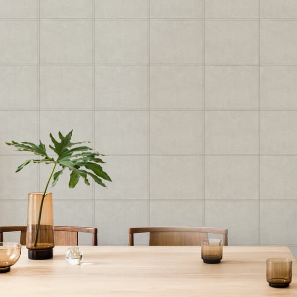 Easy Decor Non-woven Tapet - Læderblokke Taupe 10mx52cm