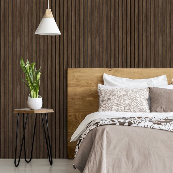 Easy Decor Non-woven Tapet - Wood Strokes Brun 10mx52cm