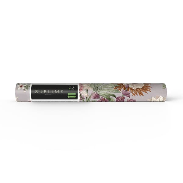 Sublime Non-woven Tapet - Elegant Flower Lila 10mx52cm