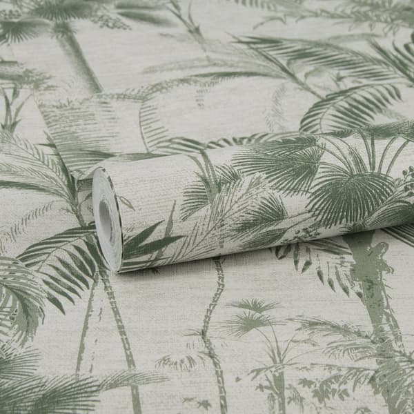 Sublimt ikke-vævet tapet - Jungle Texture Green 10mx52cm