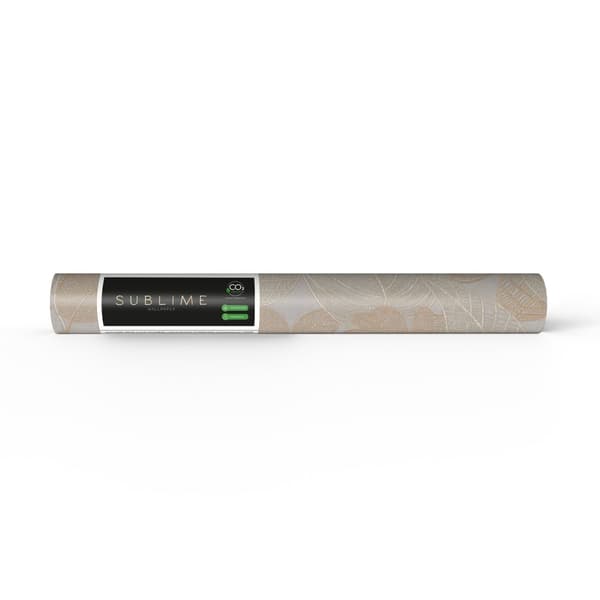 Sublime Non-woven Tapet - Leaf Veins Natural 10mx52cm