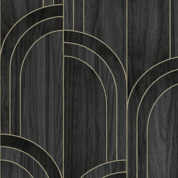 Sublime Non-woven Tapet - Modella Wood Black 10mx52cm