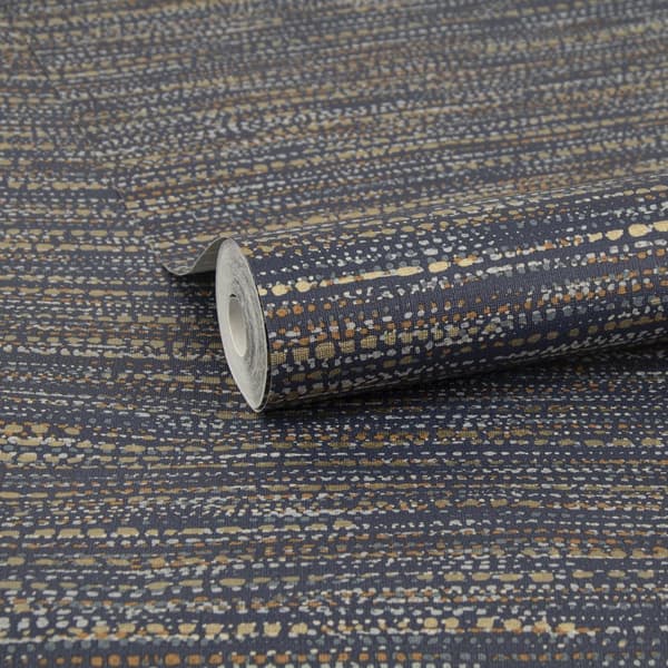 Sublimt ikke-vævet tapet - Nomad Texture Blue 10mx52cm