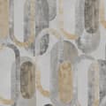 Miniatyrbild 1 av 4: Sublime Non-woven Tapet - Ovala former Sand Guld 10mx52cm