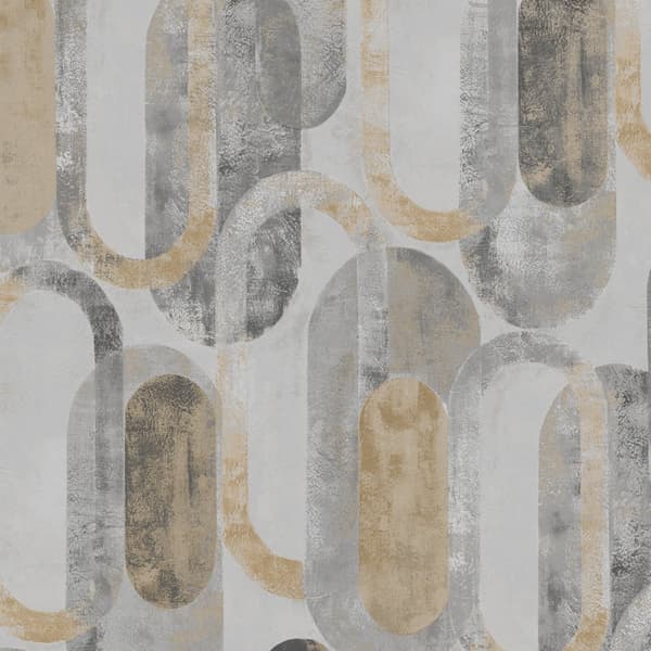 Sublime Non-woven Tapet - Ovala former Sand Guld 10mx52cm