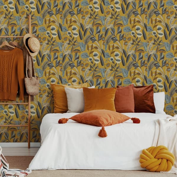 Sublime Non-woven Tapet - Paradise Arts Ochre 10mx52cm