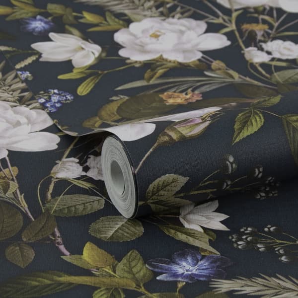 Sublime Non-woven Tapet - Roses Blue 10mx52cm