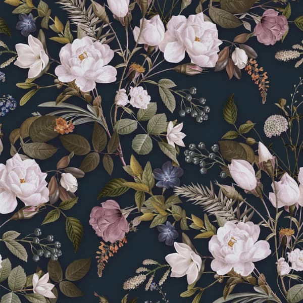 Sublime Non-woven Tapet - Roses Blue 10mx52cm