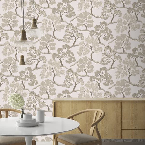 Sublime Non-woven Tapet - Träd Naturguld 10mx52cm