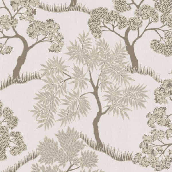 Sublime Non-woven Tapet - Träd Naturguld 10mx52cm