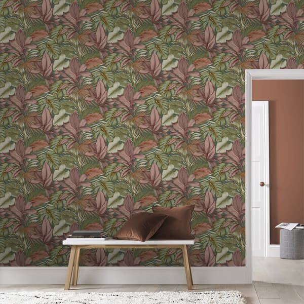 Superfresco Easy - Non-woven tapet - Indra grön/naturlig