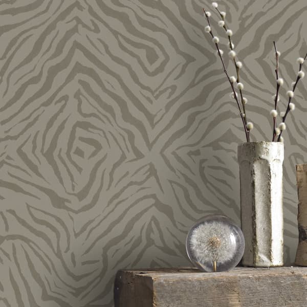 Superfresco Easy - Non-woven tapet - Zaya varm taupe 10mx52cm