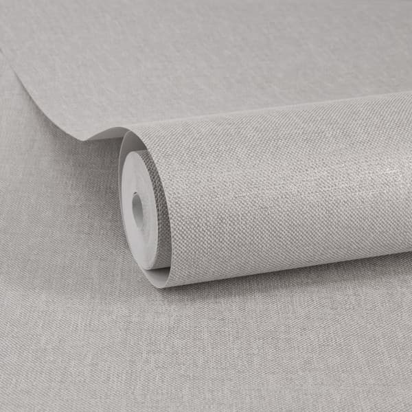 WOW Non-woven Tapet - Linen Shimmer Grå 10mx52cm