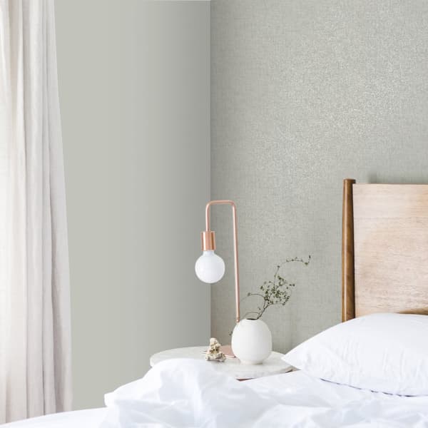 WOW Non-woven Tapet - Linne Shimmer Sage 10mx52cm
