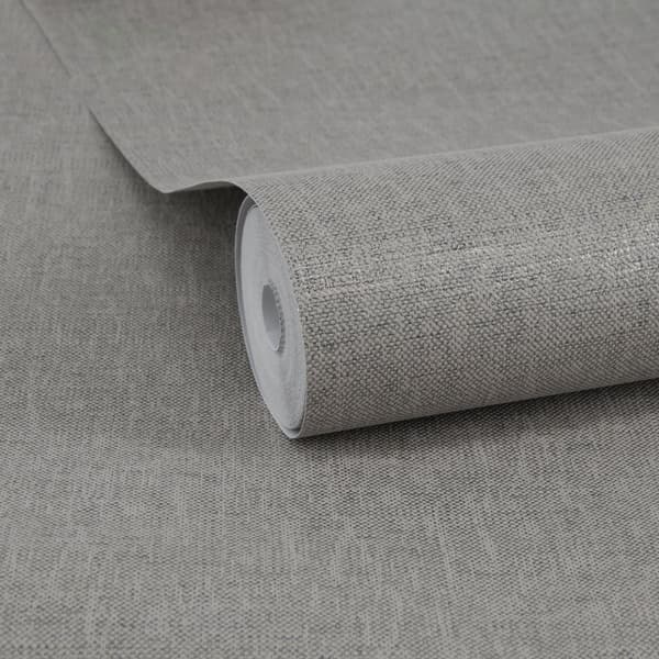 WOW Non-woven Tapet - Linneskimmer varmgrå 10mx52cm