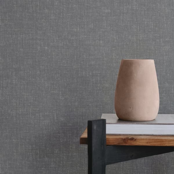WOW Non-woven Tapet - Linneskimmer varmgrå 10mx52cm