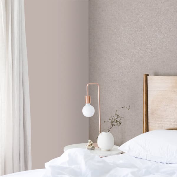 WOW Non-woven Tapet - Linne Shimmer Soft Brown 10mx52cm