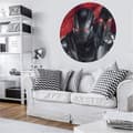 Miniatyrbild 1 av 4: självhäftande rund panoramatapet the Avengers röd och grå - Ø 128 cm - 612048