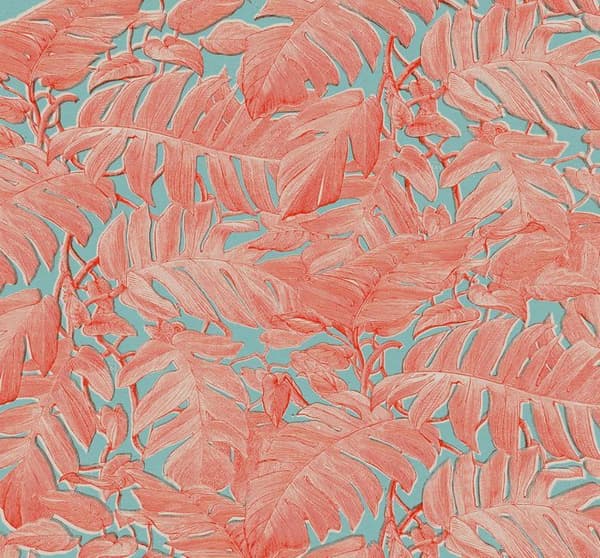 panoramatapet Coralla rosa och blå - 300 x 280 cm - 612133