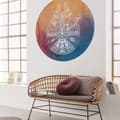 Miniatyrbild 1 av 5: rund panoramatapet Star Wars orange och blå - Ø 128 cm - 612026