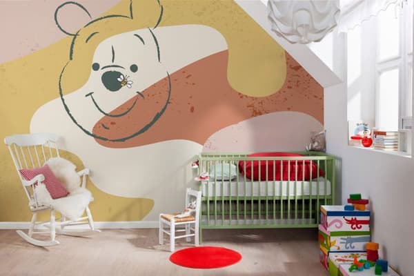 panoramatapet Nalle Puh flerfärgad - 400 x 280 cm - 612110
