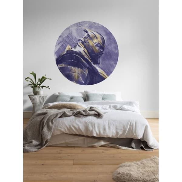 självhäftande rund panoramatapet the avengers lila - Ø 128 cm - 612049