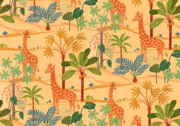 Panorama tapet - Sanders &amp; Sanders - Giraff - 400 x 280 cm - Non-vävd - Matt
