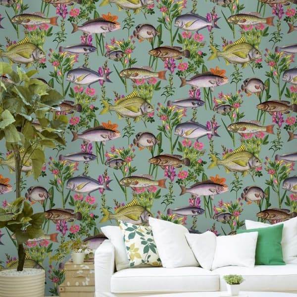 Holden Décor Lagoon Fish Wallpaper