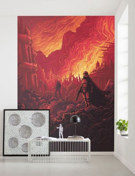 Panoramisk tapet - Sanders &amp; Sanders - Star Wars - Röd - 200 x 280 cm - Non-woven
