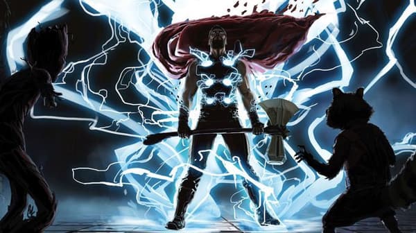 panorama tapet Thor blå och röd - 500 x 280 cm - 612060