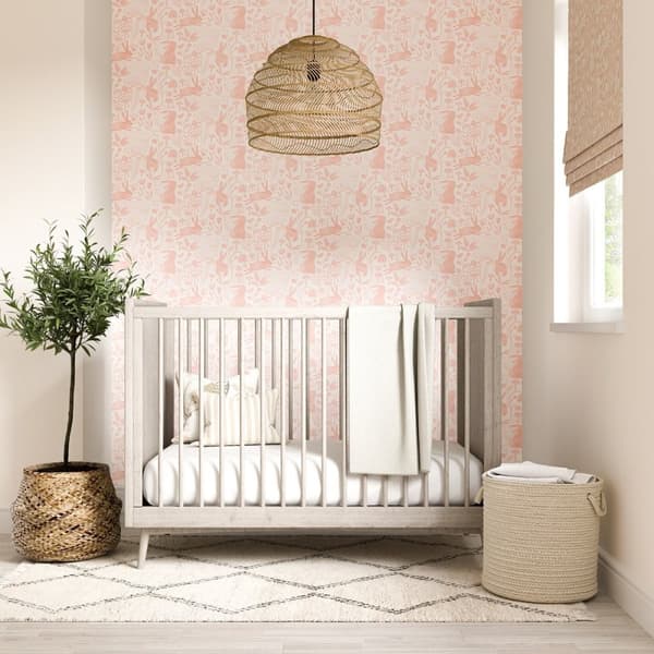 Harlequin Into The Meadow Hare Wallpaper