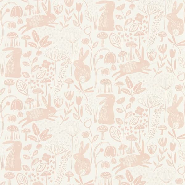 Harlequin Into The Meadow Hare Wallpaper