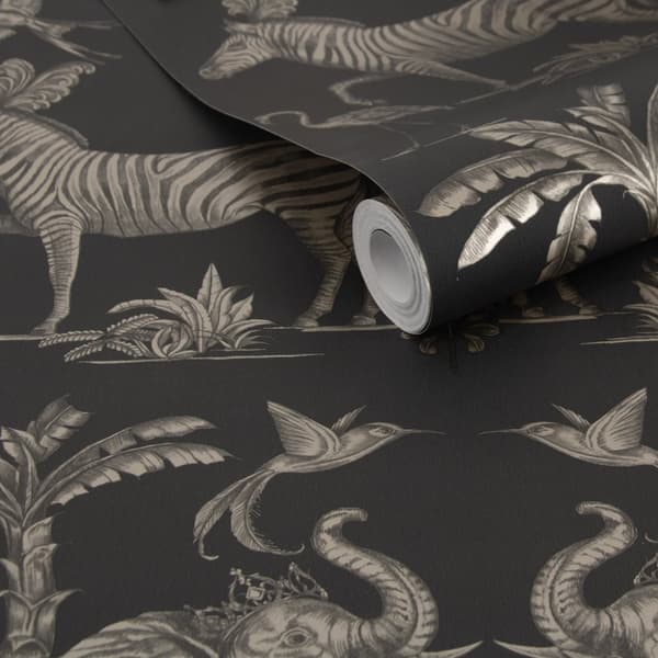 Superfresco Easy - Non-woven tapet - Elephants Charcoal - 10mx52cm
