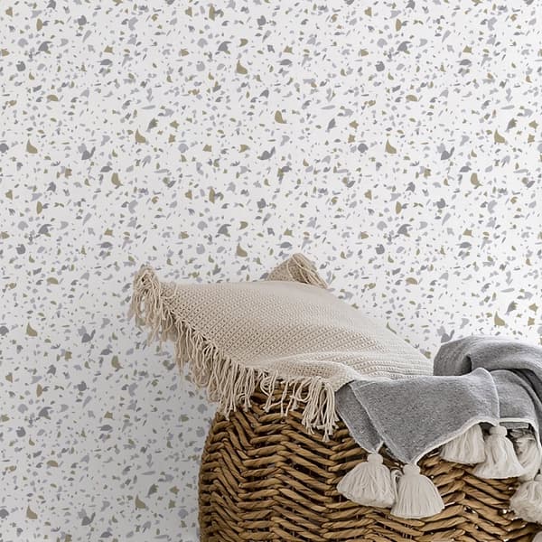 Superfresco Easy - Non-woven tapet - Terrazzo natur - 10mx52cm