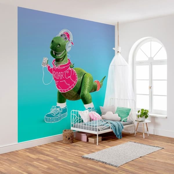 panorama tapet Toy Story blå, grön och röd - 300 x 280 cm - 612098